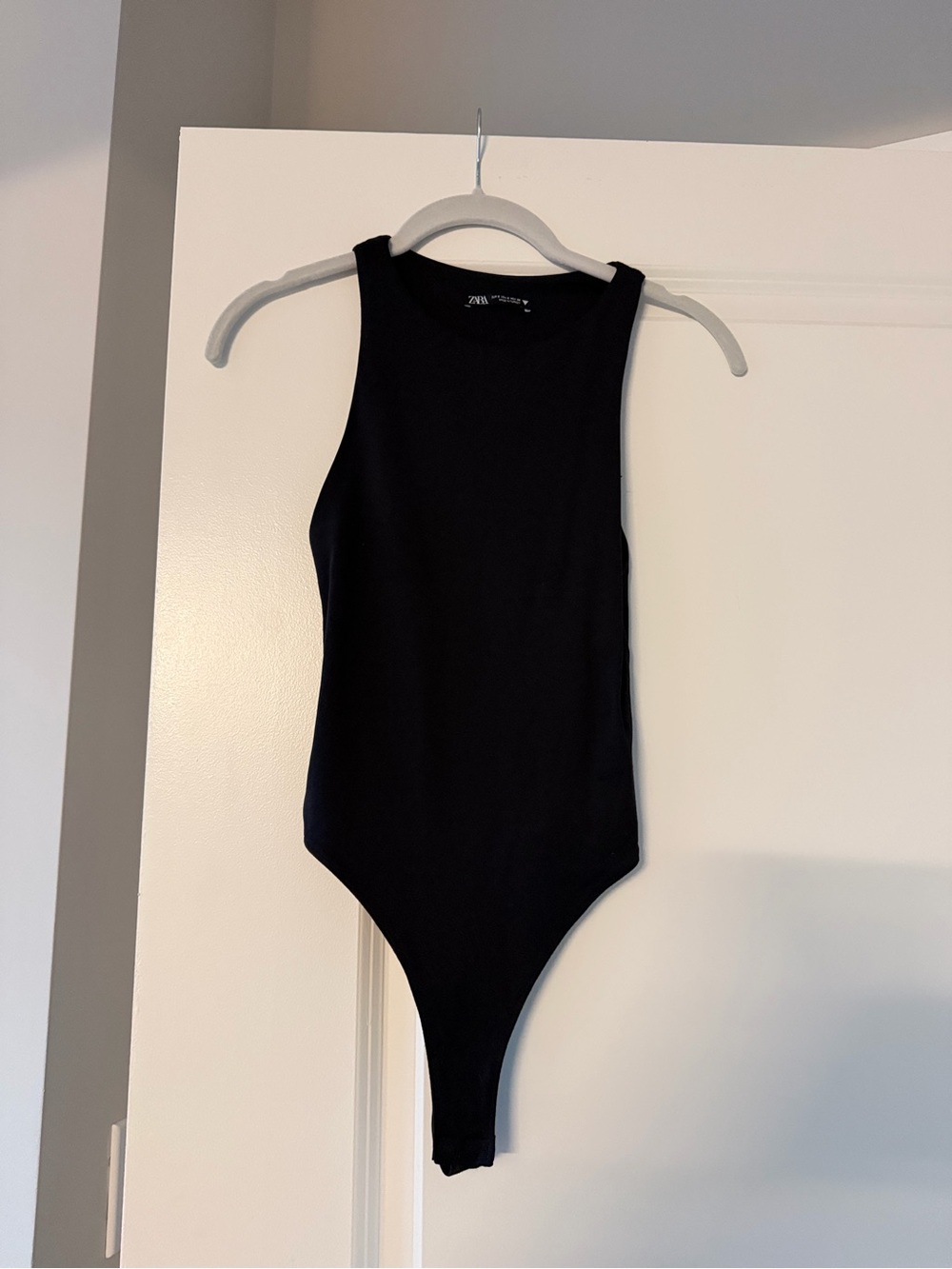 Zara Black Sleeveless Bodysuit One-Piece
